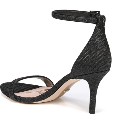 Shop Sam Edelman 'patti' Ankle Strap Sandal In Black Fabric