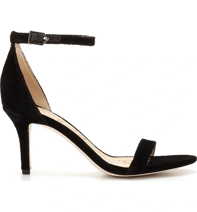 Shop Sam Edelman 'patti' Ankle Strap Sandal In Black Velvet