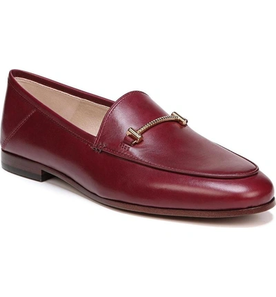 Shop Sam Edelman Lior Loafer In Beet Red Leather