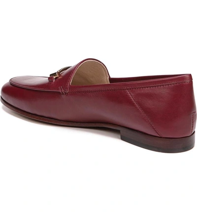 Shop Sam Edelman Lior Loafer In Beet Red Leather