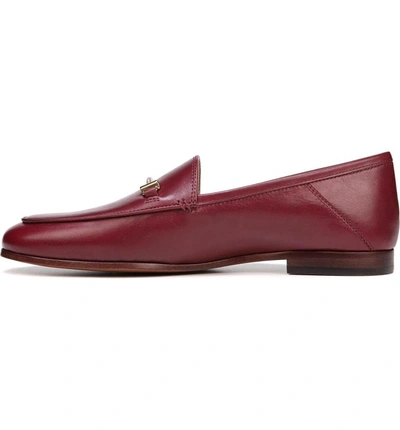 Shop Sam Edelman Lior Loafer In Beet Red Leather