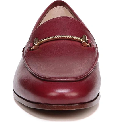 Shop Sam Edelman Lior Loafer In Beet Red Leather