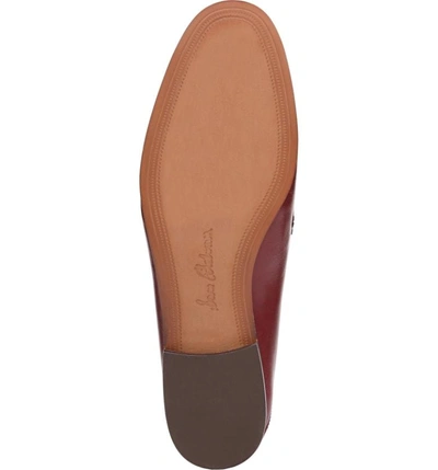 Shop Sam Edelman Lior Loafer In Beet Red Leather