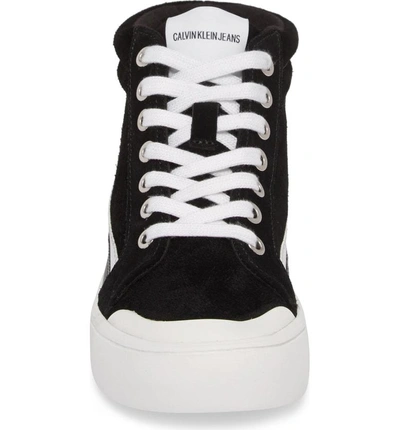 Shop Calvin Klein Jeans Est.1978 High Top Sneaker In Black/ White/ Black