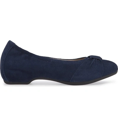 Shop Dansko Lina Bow Pump In Navy Suede