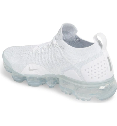 Shop Nike Air Vapormax Flyknit 2 Running Shoe In White/ White/ Pure Platinum