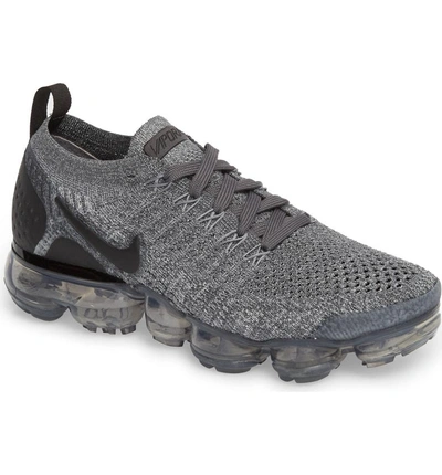 Shop Nike Air Vapormax Flyknit 2 Running Shoe In Dark Grey/ White
