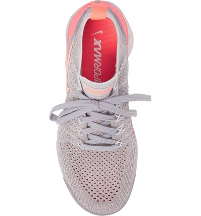Shop Nike Air Vapormax Flyknit 2 Running Shoe In Atmosphere Grey/ Crimson