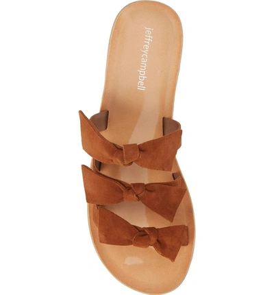 Shop Jeffrey Campbell Atone Sandal In Tan Suede