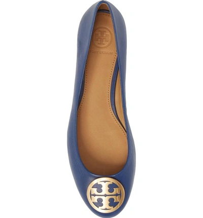 Shop Tory Burch Benton Ballet Flat In Fresh Blueberry