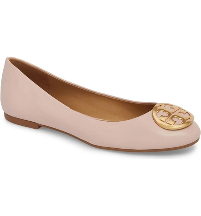 Shop Tory Burch Benton Ballet Flat In Sea Shell Pink