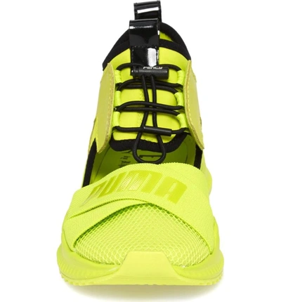 Shop Puma By Rihanna Avid Sneaker In Lime Punch/ Black/ Lime Punch