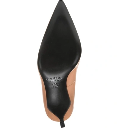 Shop Via Spiga Nikole Pointy Toe Pump In Blush Patent Leather