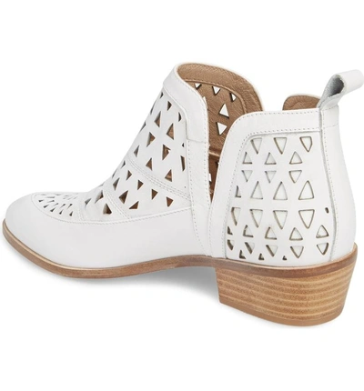 Shop Cecelia New York Catherine Cutout Bootie In White Leather
