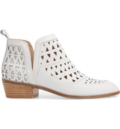 Shop Cecelia New York Catherine Cutout Bootie In White Leather