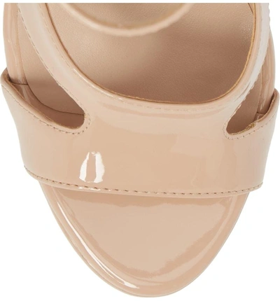 Shop Steve Madden Janelle Platform Sandal In Blush Patent