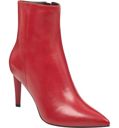 Shop Kendall + Kylie Pointy Toe Bootie In Red