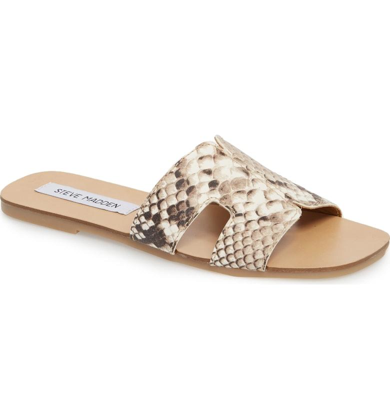 steve madden snake print sandals