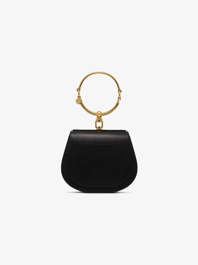 Shop Chloé Black Nile Small Quilted Leather Shoulder Bag