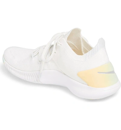 Shop Nike Free Tr Flyknit 3 Rise Training Shoe In White/ Summit White