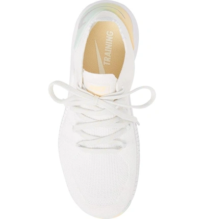 Shop Nike Free Tr Flyknit 3 Rise Training Shoe In White/ Summit White