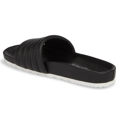 Shop Jslides Eppie Slide Sandal In Black Leather