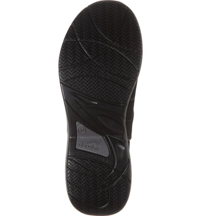 Shop Dansko Shaina Slip-on Clog In Black Milled Nubuck Leather