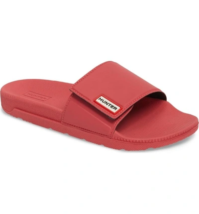 Shop Hunter Original Adjustable Slide Sandal In Peony