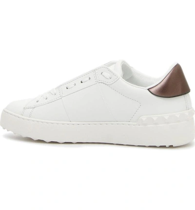 Shop Valentino Vltn Logo Low Top Sneaker In White/ Black