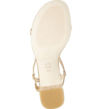 Shop Tory Burch Miller Logo T-strap Sandal In Gold
