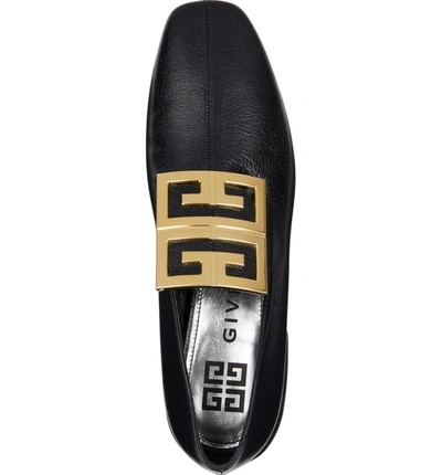 Shop Givenchy 4g Logo Loafer In Black
