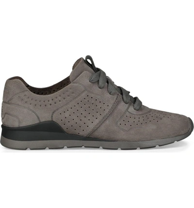 Ugg Tye Sneaker In Charcoal Leather | ModeSens