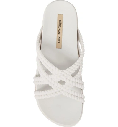 Shop Melissa Cosmic Salinas Slide Sandal In White