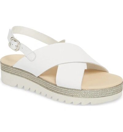 Shop Paul Green Soren Sandal In White Leather