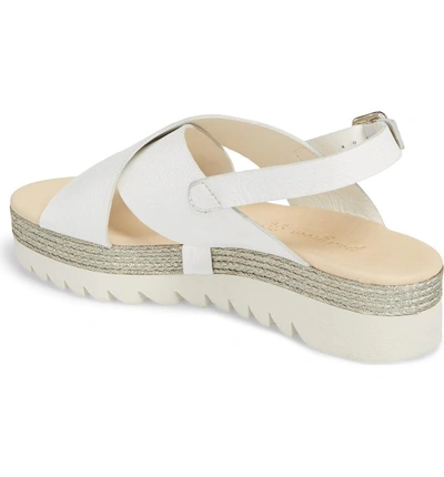 Shop Paul Green Soren Sandal In White Leather