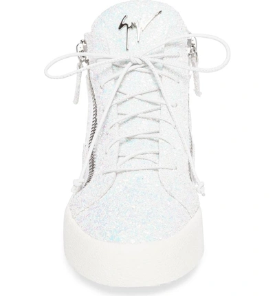 Shop Giuseppe Zanotti May London High Top Sneaker In White