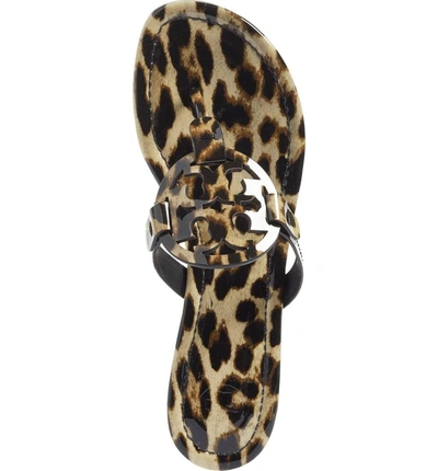 Shop Tory Burch 'miller' Flip Flop In Natural Leopard