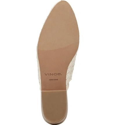 Shop Vince Galena Woven Mule In Off White