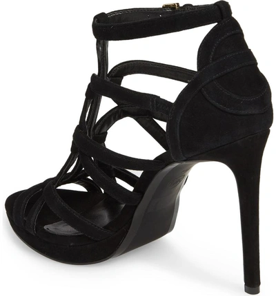 Michael Michael Kors Women's Sandra Strappy Suede Platform High-heel  Sandals In Black | ModeSens