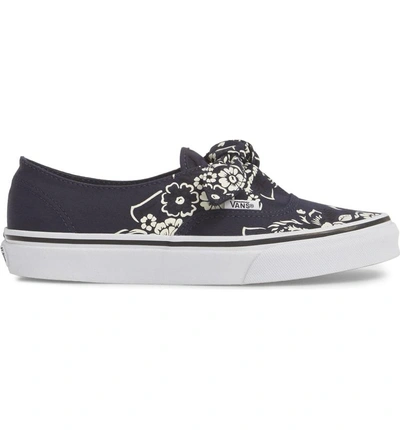 Vans Ua Authentic Knotted Floral Bandana Slip-on Sneaker In Parisian Night/  True White | ModeSens