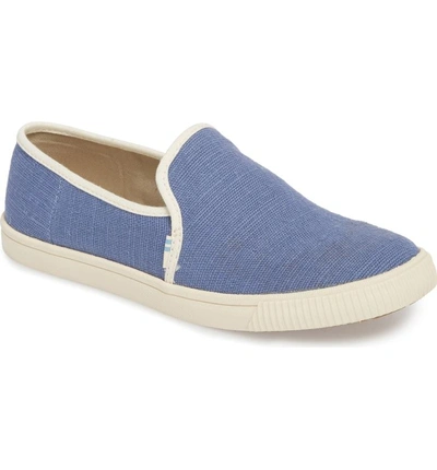 Shop Toms Clemente Slip-on In Infinity Blue Heritage Canvas