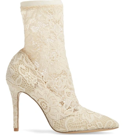 Shop Charles By Charles David Player Sock Bootie In Ivory Lace