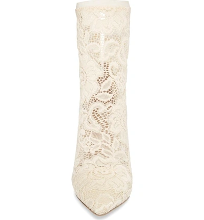 Shop Charles By Charles David Player Sock Bootie In Ivory Lace