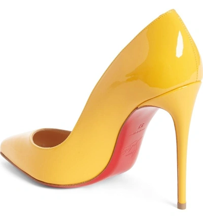 Shop Christian Louboutin Pigalle Follies Pointy Toe Pump In Topaz