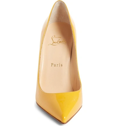 Shop Christian Louboutin Pigalle Follies Pointy Toe Pump In Topaz