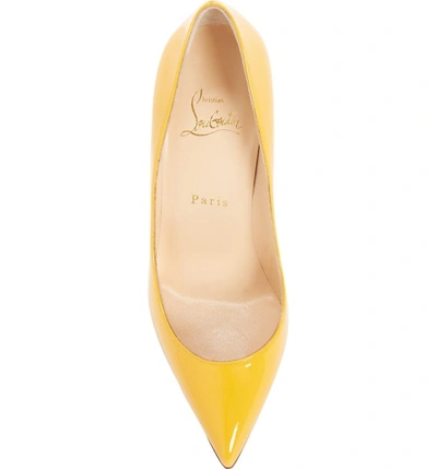 Shop Christian Louboutin Pigalle Follies Pointy Toe Pump In Topaz