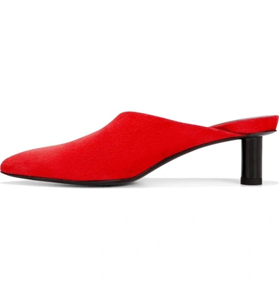 Shop Via Spiga Freya Asymmetrical Mule In Rouge Suede