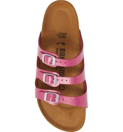 Shop Birkenstock 'florida' Soft Footbed Sandal In Graceful Magenta Haze Leather