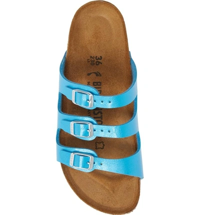Shop Birkenstock 'florida' Soft Footbed Sandal In Graceful Ocean Leather