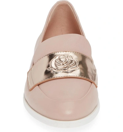 Shop Taryn Rose Blossom Loafer In Blush Leather
